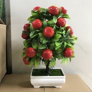 25Cm Nhân Tạo Cây Ăn Quả Táo Chanh Anh Đào Nhân Tạo Bonsai Cho Khách Sạn Nhà Trang Trí - Product Image 2