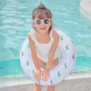 Xiaolu - Anillo de natación inflable con estampado de cactus, para adultos, para piscina, parque acuático, unisex, redondo, XLH-202 - Product Image 4