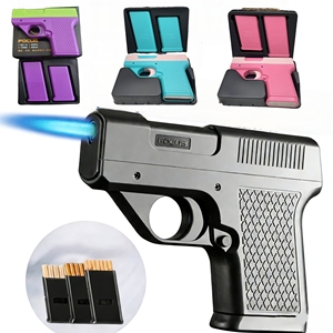 Coffret de cigarettes sans fil multifonctionnel de style pistolet, classique et très vendu, avec logo personnalisé, réutilisable pour le voyage - Product Image 1