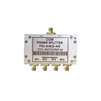 Répartiteur de puissance 4 voies GGDX PD-0/6G-4S DC-6000MHz, diviseur RF avec connecteur SMA femelle