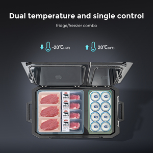 <span class=keywords><strong>Alpicool</strong></span> AD45 12V, refroidisseur à double usage AC/DC, congélateur à double zone, compresseur, réfrigérateur électrique portable, camping, extérieur, voiture - Product Image 3
