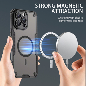 Nouvelle <span class=keywords><strong>Coque</strong></span> de Téléphone Antichoc PC+TPU Magnétique <span class=keywords><strong>Compatible</strong></span> avec <span class=keywords><strong>iPhone</strong></span> <span class=keywords><strong>11</strong></span> <span class=keywords><strong>12</strong></span> 13 14 15 16 - Product Image 2