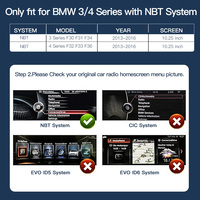CARABC Autoradio Écran 10.25 Pouces Système Linux avec Android Auto Carplay pour BMW NBT F10 F15 F20 F25 F30 F48