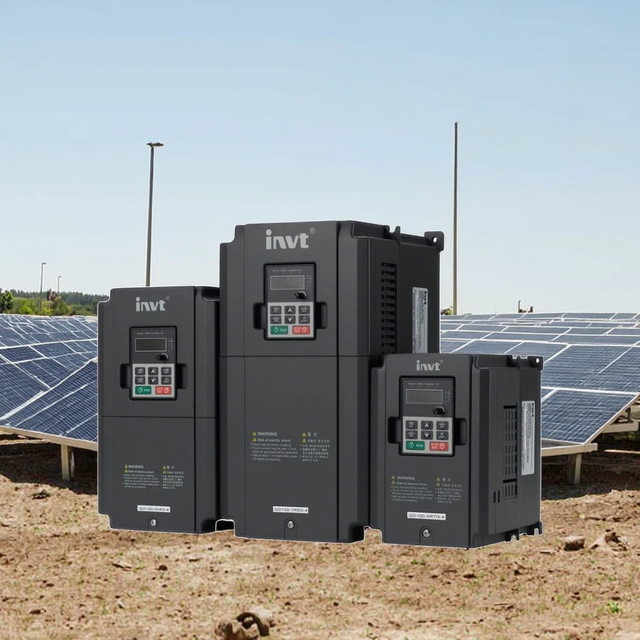 INVT  0.4kw 0.75kw 1.5kw 2.2kw Solar Pump Inverter with Hybrid Auto Swith Function Mountainous Drinking Water Solution