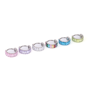 <span class=keywords><strong>Piercing</strong></span> <span class=keywords><strong>de</strong></span> Titanio y Zirconio <span class=keywords><strong>de</strong></span> Grado Médico ASTM F136, Clásico con Bisagra para Hélice, Nariz y Oreja, Hipoalergénico para Lóbulo Superior - Product Image 5
