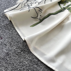 Robe élégante à imprimé floral, col rond, taille cintrée, coupe évasée, qualité supérieure, pour femmes - Product Image 6