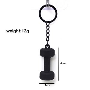 <b>Mini</b> Dumbbell Keychain Rubber Gym Equipment Keyring Barbell Kettlebell <b>Backpack</b> Hanging Accessories Fitness Souvenir Gift - Product Image 2