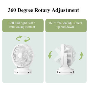 HEBRON Small Clip-On USB Charging <strong>Fan</strong> New Silent <strong>Fan</strong> Set For Student Dormitory Bed Office Desktop &amp; Car Battery Powered - Product Image 4