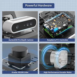 Hiwonder mentorpi xe tăng Robot, robot mã hóa Ros ai với chatgpt, Slam và tương tác bằng giọng nói - Product Image 4