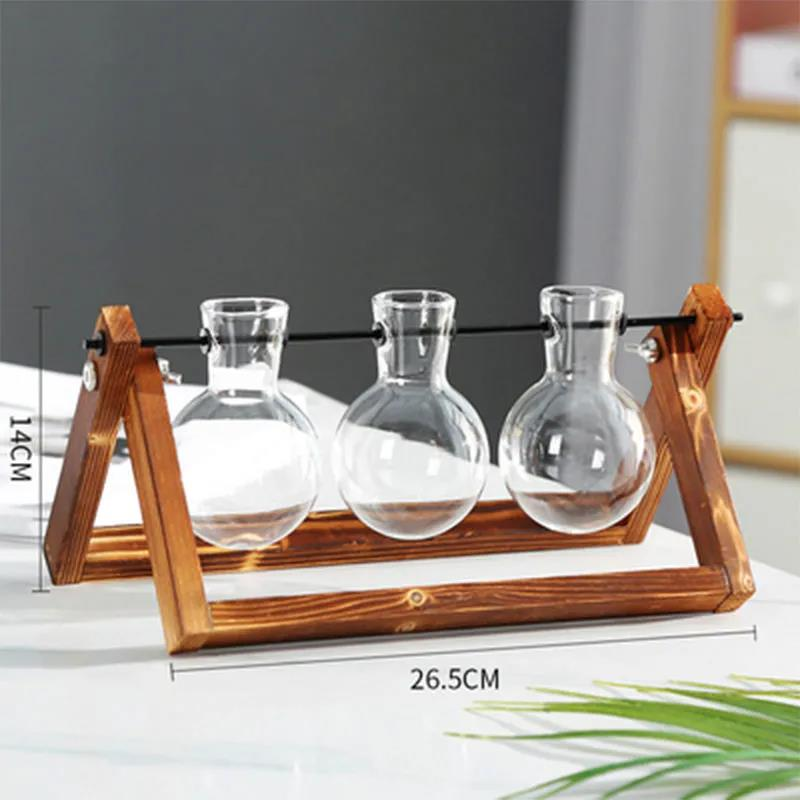 Glass Planter Bulb Vase, Desktop Plant Terrarium Kit For Hydroponics