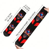 Chaussettes personnalisées Mazinger Z Mad Robot pour hommes, unisexes, chaudes et confortables, imprimées en 3D, Grendizer Anime Manga Crew Socks