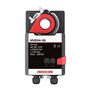 HOOCON ตัวควบคุมแดมเปอร์คุณภาพสูง 24V แบบเปิด-ปิด แรงบิด 20 นิวตันเมตร สำหรับระบบ HVAC ได้รับการรับรองมาตรฐาน CE ทำงานรวดเร็ว รับประกัน 2 ปี - Product Image 3
