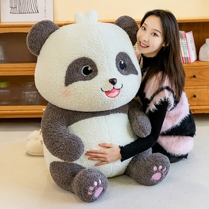 Peluche Gigante di <span class=keywords><strong>Panda</strong></span> Carino e Sorridente con Zampe <span class=keywords><strong>Rosa</strong></span>, Morbido e Soffice, Regalo Decorativo - Product Image 5