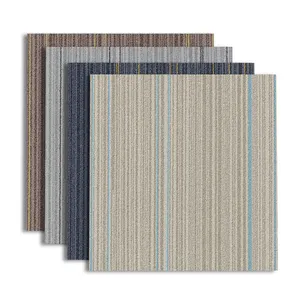 Peel and stick pvc vinyl self adhesive carpet tiles flooring