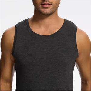 เสื้อกล้ามผู้ชายผ้าใยไผ่แบบกำหนดเอง แห้งเร็ว น้ำหนักเบา เสื้อกล้ามลำลอง ใส่สบาย ไม่ระคายเคือง ใช้เป็นเสื้อชั้นในหรือเสื้อนอนได้ - Product Image 2