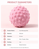 Balle de massage aux cacahuètes pour la thérapie par points de pression, pour la relaxation des muscles des pieds, du dos et du cou, yoga, fitness, 5 cm, 65 g