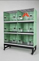 Nouvelles cages d'élevage d'oiseaux multi-niveaux en métal et plastique avec roues pour canaris, moineaux gris, oiseaux chanteurs dorés, oiseaux de compagnie Hibiscus
