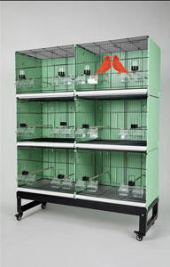 Nieuwe stijl meerlaagse metalen & kunststof vogelkweekkooien met wielen voor kanaries, grijze mus, gouden zangvogels, hibiscusvogels en andere huisvogels - Product Image 2