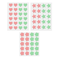 Patchs Hydrocolloïdes Bicolores pour l'Acné aux Huiles Essentielles, Absorbant le Pus, Utilisation Jour et Nuit, Pack de Voyage Portable