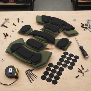 Système de doublure de casque tactique en mousse à mémoire de forme pour casques Dual Sport Fast MICH ACH EX, coussinet de protection interne pour la pratique du sport - Product Image 1