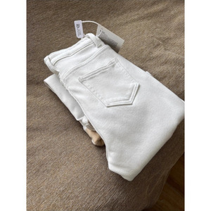 Jeans évasés blancs pour femmes, automne et hiver, nouvelle <span class=keywords><strong>doublure</strong></span> en laine, taille haute, coupe slim, jambe large, respirant - Product Image 3