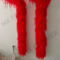 Boas en plumes d'autruche 10 plis et 20 plis, couleurs teintées, Plumas Avestruz pour fêtes, robes de danse, vêtements, accessoires de mode et décoration