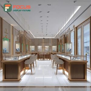 Meubles de magasin de bijoux sur mesure, cadre en bois, espace boutique, vitrine en verre - Product Image 6