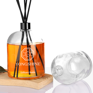 2025 bottiglie di diffusore rotonde vuote trasparenti da 500ml di grandi dimensioni ricaricabili con scollo a vite e bottiglie di vetro di lusso - Product Image 4