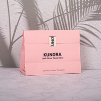 Bolsa de papel de arte de color de fábrica de embalaje con cinta personalizada