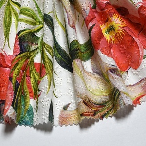 <span class=keywords><strong>Tela</strong></span> de encaje con ojales de algodón bordado con estampado de flores grandes personalizadas <span class=keywords><strong>para</strong></span> ropa, la <span class=keywords><strong>mejor</strong></span> de la tienda de ropa, la <span class=keywords><strong>mejor</strong></span> de la industria de la ropa - Product Image 6