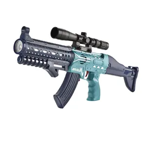 electric plastic mechanical air toy gun shooting game soft bullet air powered gun weapons model toys with target for boy's gift