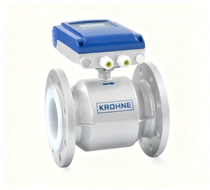เครื่องวัดการไหลแบบแม่เหล็กความแม่นยำสูง IP67 กันน้ำ KROHNE OPTIFLUX2100 แบบกะทัดรัดชนิดควบคุมระยะไกลสำหรับอุตสาหกรรม - Product Image 5