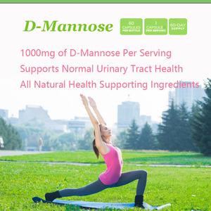Cápsulas de D-Manosa de Marca Privada OEM ODM, 1000 mg con Arándano, Hibisco y Vitamina C, Apoyo para la Salud del Tracto Urinario para Mujeres y Hombres - Product Image 3