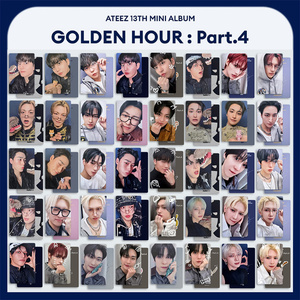 <span class=keywords><strong>Carte</strong></span> photo promotionnelle ATEEZ Mini Album GOLDEN HOUR Part.4, impression numérique personnalisée, Hongjoong Seonghwa San Wooyoung, pour fans - Product Image 1