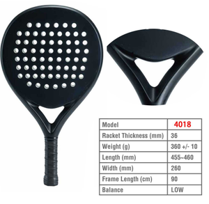 Tùy chỉnh kim cương hình dạng quần vợt mái chèo vợt sợi carbon mặt với <span class=keywords><strong>EVA</strong></span> Bộ nhớ Flex bọt lõi nhà máy bán padel vợt - Product Image 2