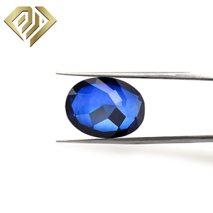 <span class=keywords><strong>Piedras</strong></span> de color azul oscuro sueltas de zafiro azul cultivadas en laboratorio de alta calidad al por mayor - Product Image 3