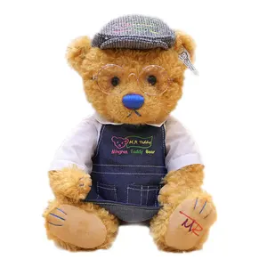 2021情人节礼物促销商品定制毛绒玩具情人节装饰泰迪熊毛绒填充玩具红心