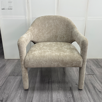 Fauteuil lounge moderne en bouclette, fauteuil d'appoint de luxe en velours pour salon, vente en gros d'usine, chaise de loisirs