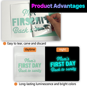 <span class=keywords><strong>Vinilo</strong></span> Luminoso que Brilla en la Oscuridad de 12in*35.4in con 8 Colores, Fácil de Cortar y Desmalezar para Manualidades DIY en Ropa, Textiles y Bolsos con <span class=keywords><strong>Plotter</strong></span> - Product Image 3