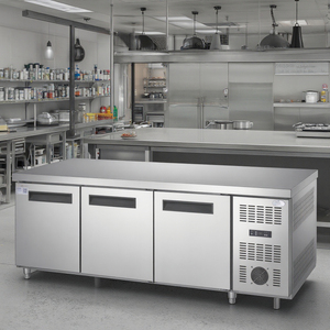<span class=keywords><strong>Réfrigérateur</strong></span> commercial <span class=keywords><strong>sous</strong></span>-comptoir en acier inoxydable, version 2 portes avec étagères grillagées, 2m - Product Image 5