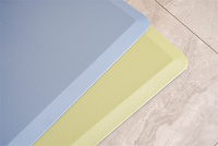 Tapis de cuisine fait main, floral, anti-fatigue, réversible, PVC+PU+SBR, 1,8 cm d'épaisseur, confortable, résistant aux taches, classique, antidérapant, lavable