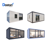 Maison modulaire moderne préfabriquée en conteneur d'acier prête à vivre en 4 saisons.