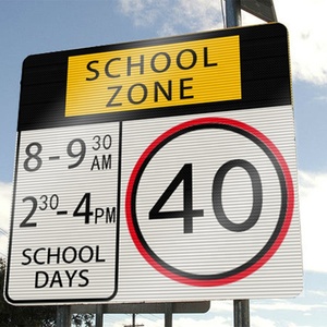 Tùy chỉnh có thể in dấu hiệu giao thông phản quang nhôm đường phản chiếu giao thông dừng an toàn cảnh báo biểu tượng - Product Image 6