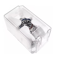 Prêt à expédier présentoir de voyage personnalisé pour montres de luxe boîte d'emballage de montre en plastique boîte de montre transparente organisateur de boîtier