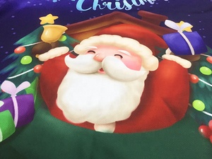 T-shirt de Noël surdimensionné imprimé personnalisé de haute qualité pour hommes Technique de sublimation Impression numérique Père Noël bon marché - Product Image 4