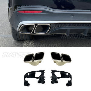 Tuyau d'échappement arrière de voiture pour Mercedes-Benz GLE53 GLE63 AMG W167 2020-2022 en acier inoxydable à quatre sorties - Product Image 1