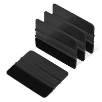 Kit d'outils professionnel pour le film teinté des vitres avec raclette en plastique, grattoir à feutre et couteau de découpe pour l'installation de film de protection automobile