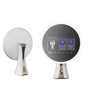 Vercon 2025 Smart Makeup Mirror with Magnifying LED Light and Bluetooth Music