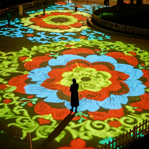 Projecteur Gobo pour l'activation de marque dans les hôtels, les magasins de détail, les musées, les événements, les restaurants et les graphiques personnalisés pour murs et sols - Product Image 1