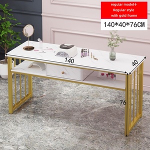 أثاث صالون تجميل بتصميم حديث وفاخر خفيف طقم أظافر مع أدراج رائج البيع - Product Image 5